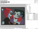 Harley Quinn Embroidery File 4 size