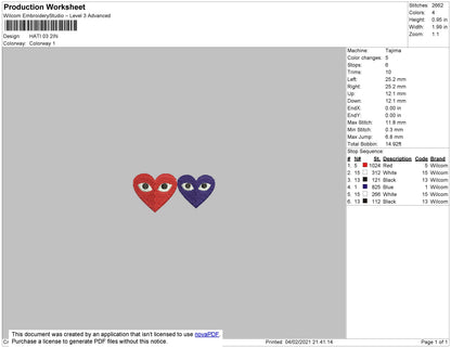 Heart 03 Embroidery File 3 size