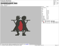 HXH Silhouette Embroidery File 4 size