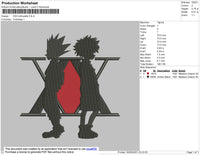 HXH Silhouette Embroidery File 4 size