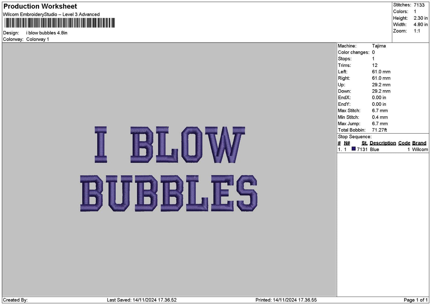 Bubblestext 01 02 Embroidery 2 Files