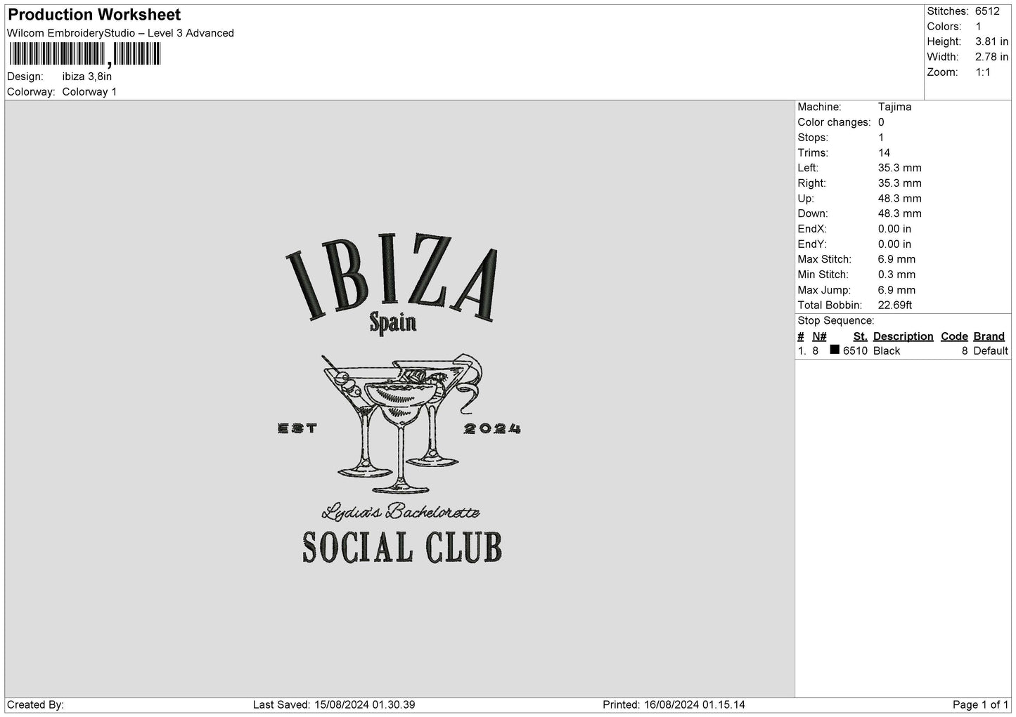 Socialtext 1608 Embroidery File 6 sizes