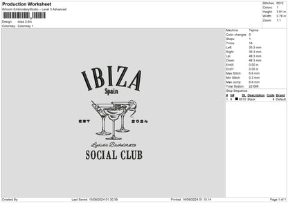 Socialtext 1608 Embroidery File 6 sizes