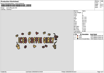 Iced 2303 Embroidery File 6 sizes