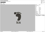 Icstext Embroidery File 6 sizes