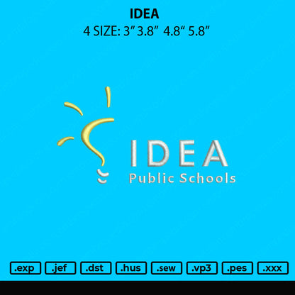 Idea Embroidery File 4 size