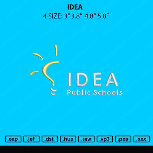 Idea Embroidery File 4 size