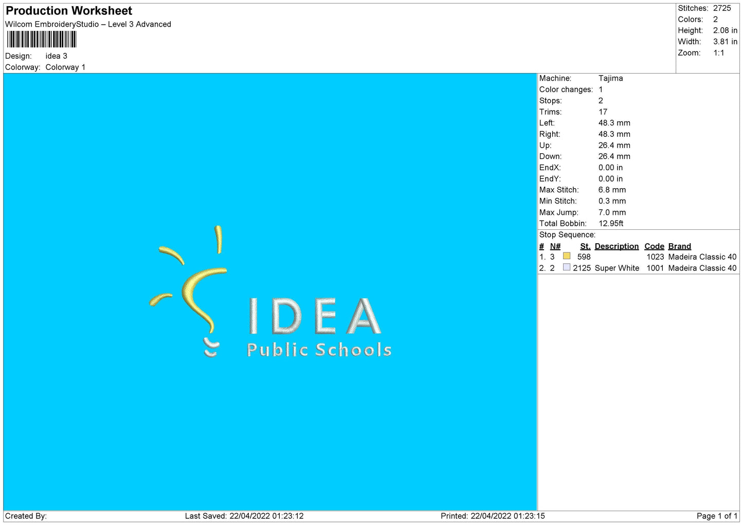 Idea Embroidery File 4 size