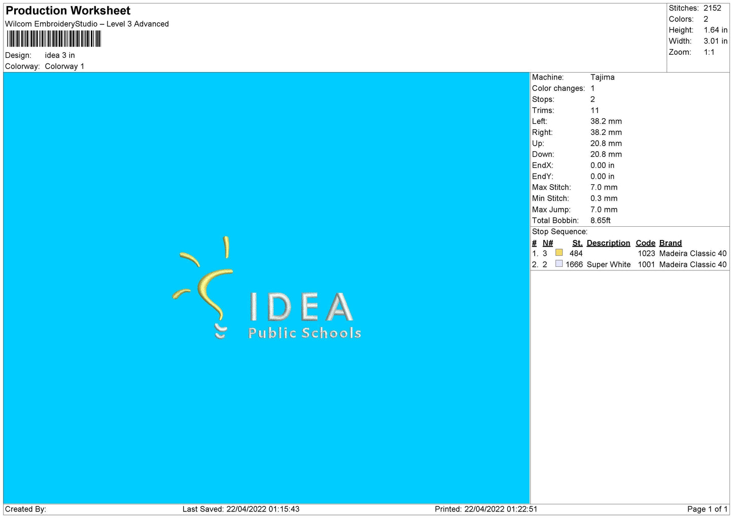 Idea Embroidery File 4 size