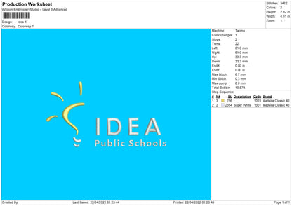 Idea Embroidery File 4 size