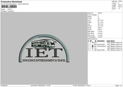 Iet Embroidery File 4 size