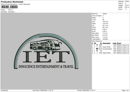 Iet Embroidery File 4 size