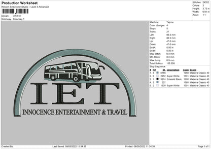 Iet Embroidery File 4 size