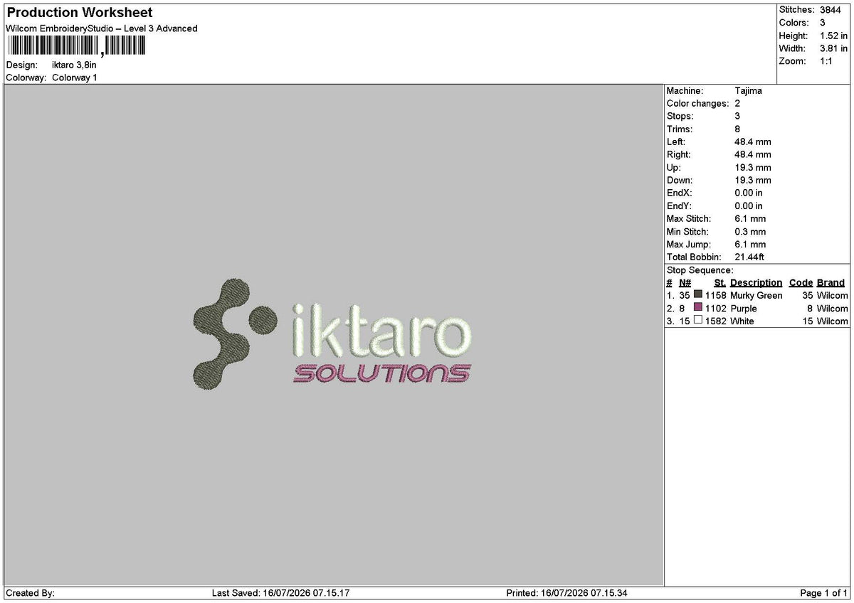 Iktarotext Embroidery Machine Design 2 Files