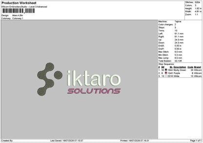 Iktarotext Embroidery Machine Design 2 Files