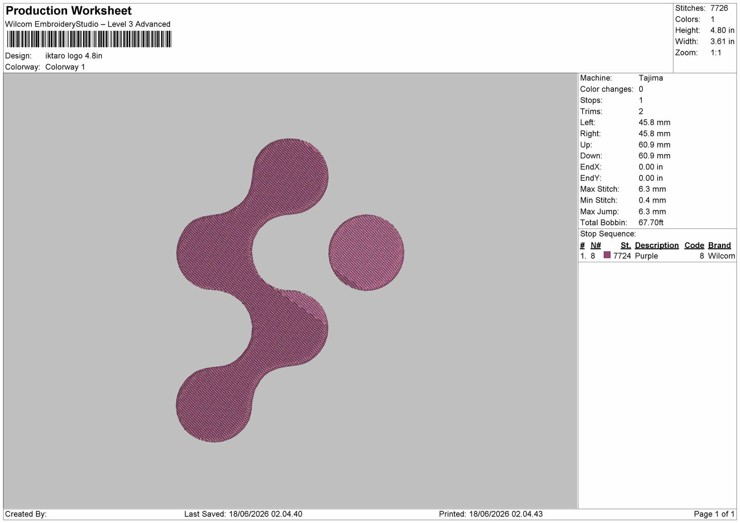 Iktarotext Embroidery Machine Design 2 Files