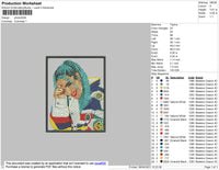 Karol G Embroidery File 4 size
