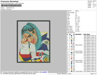 Karol G Embroidery File 4 size