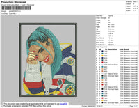 Karol G Embroidery File 4 size