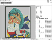 Karol G Embroidery File 4 size