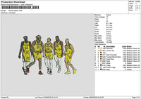 Players0809 Embroidery File 6 sizes