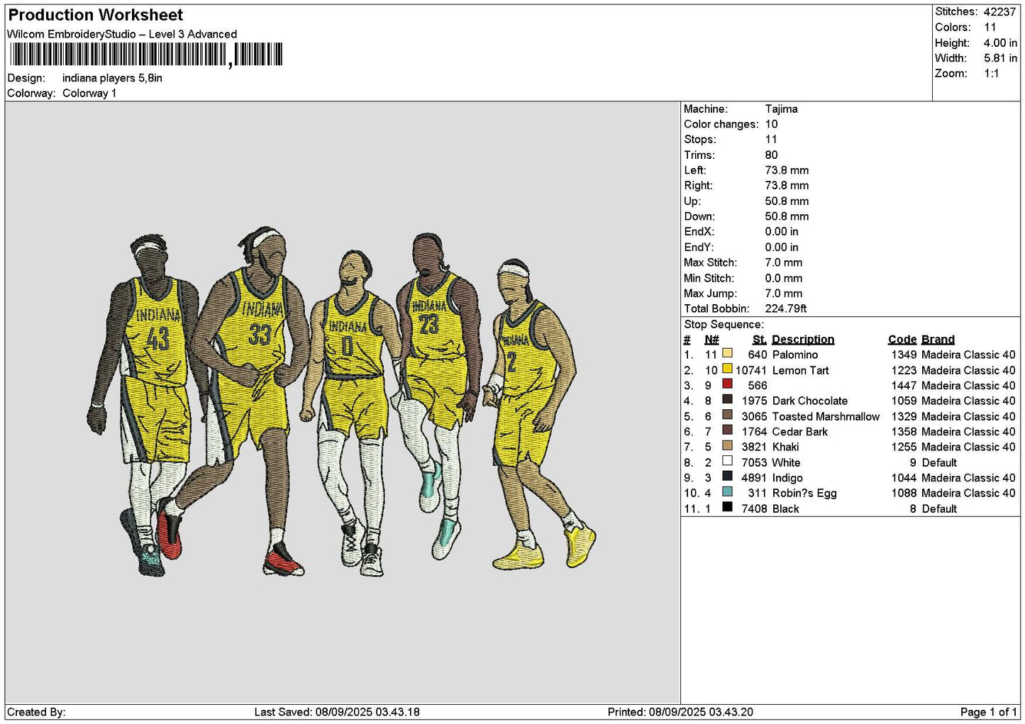 Players0809 Embroidery File 6 sizes