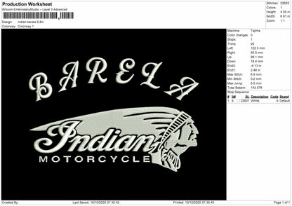 Indian Barela embroidery machine files