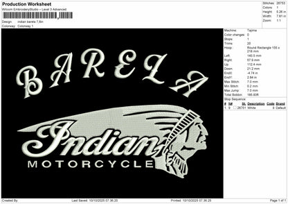 Indian Barela embroidery machine files