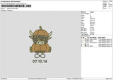 Cow 0710 Embroidery File 6 sizes