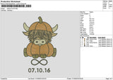Cow 0710 Embroidery File 6 sizes