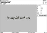 Mylabtext Embroidery File 6 sizes