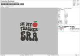 Teachertext Embroidery File 6 sizes