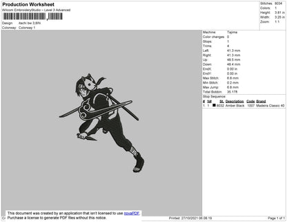 Itachi BW Embroidery File 4 size