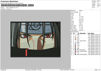 Itachi Rectangle V5 Embroidery File 4 size