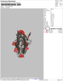 Itachi Eagle Embroidery File 4 size
