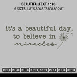 Beautiful 1510 Embroidery File 6 sizes