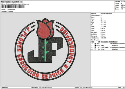 Rosecircle Embroidery File 6 sizes