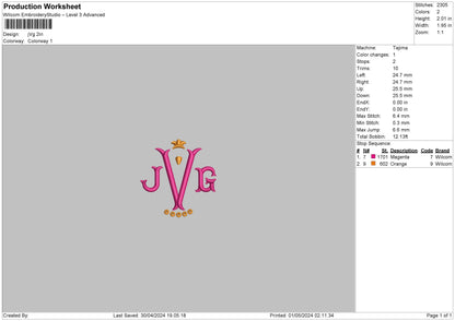 Promtext Embroidery 2 Files