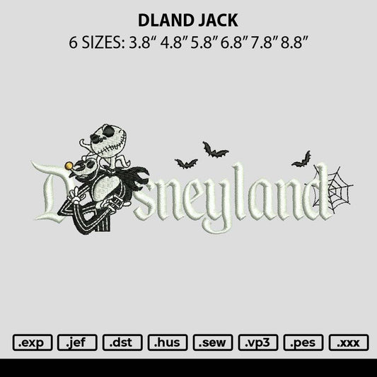 Dland Jack Embroidery File 6 sizes