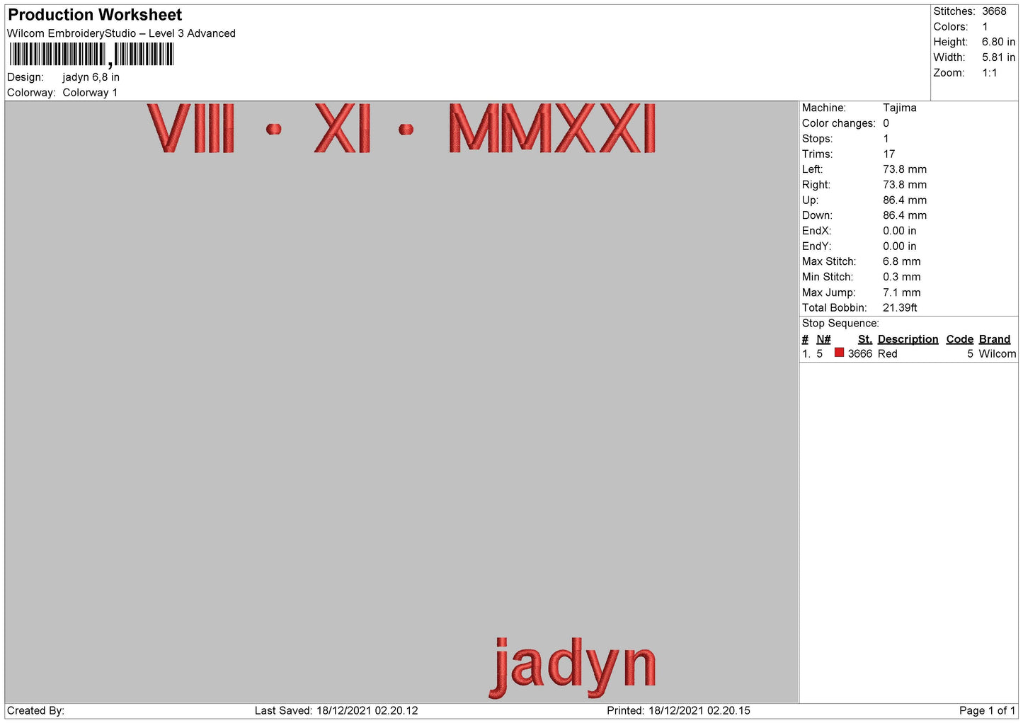 Jadyn Embroidery File 4 size