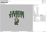 Jason Embroidery File 5 sizes