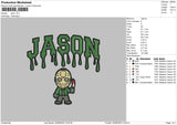 Jason Embroidery File 5 sizes