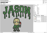 Jason Embroidery File 5 sizes