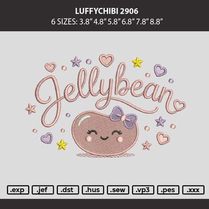 Jellybean  Embroidery Machine Design File