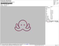 Jellyfish Embroidery File 4 size
