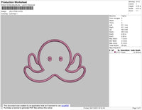 Jellyfish Embroidery File 4 size