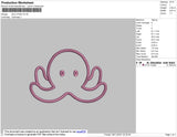 Jellyfish Embroidery File 4 size
