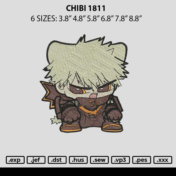 Chibi 1811 Embroidery File 6 sizes