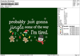 Jingletext 0711 Embroidery File 6 sizes
