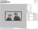 Jujutsu Rectangle Embroidery File 4 size